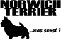 Preview: Aufkleber "Norwich Terrier ...was sonst?"